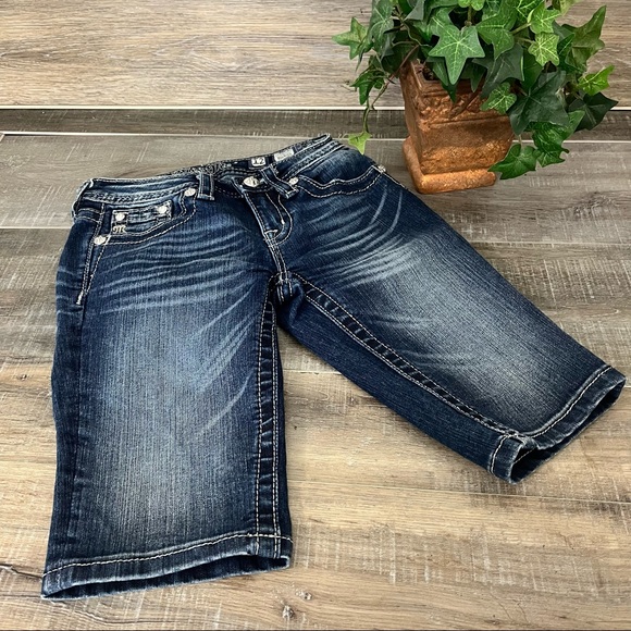 Miss Me Other - MISS ME Bermuda Denim Shorts Big Girls Size 12